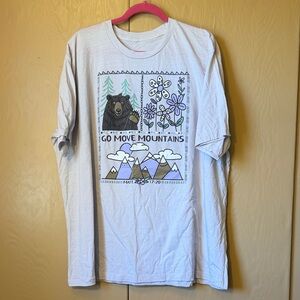 Live in Faith  3X Go Move Mountains Graphic T-Shirt - pale lavender